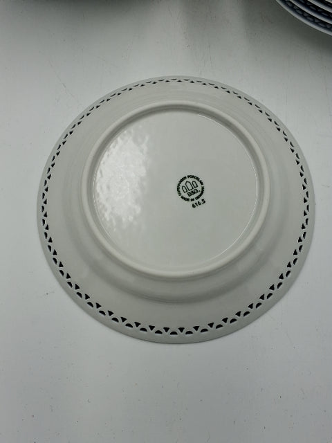 B&G blå tone desserttallerkner